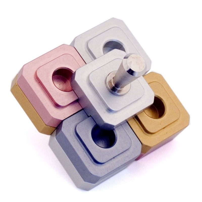 Hanukkah Dreidel Modular Menorah. Agayof Design