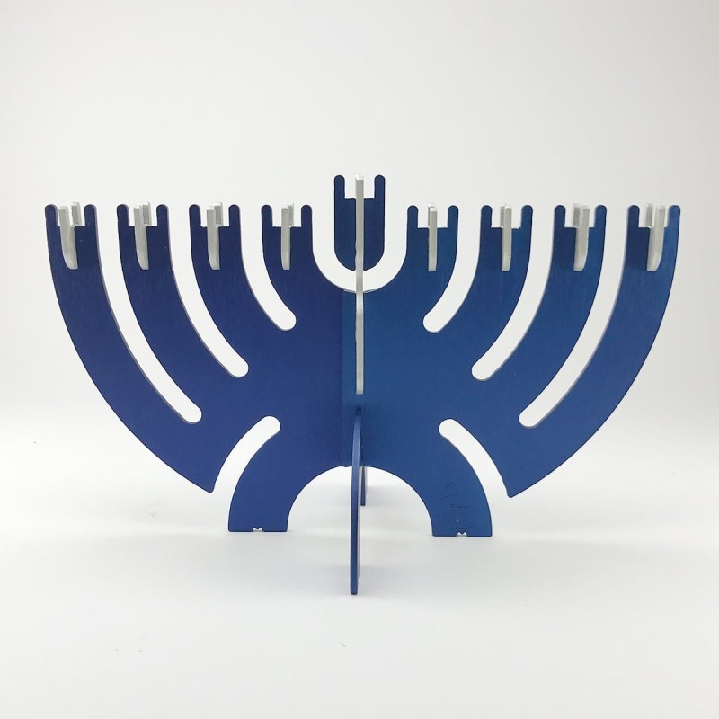 Ido Drukker Portable Hanukkah Menorah With Compact Case