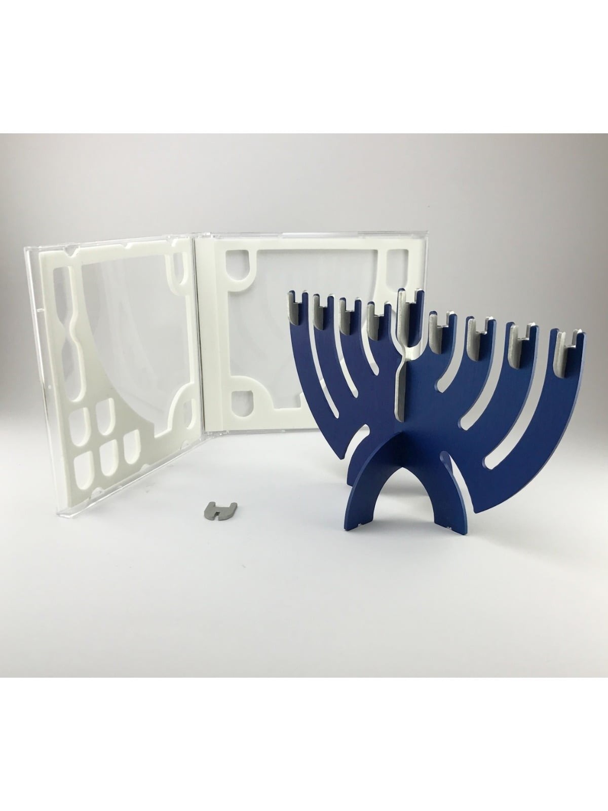 Ido Drukker Portable Hanukkah Menorah With Compact Case
