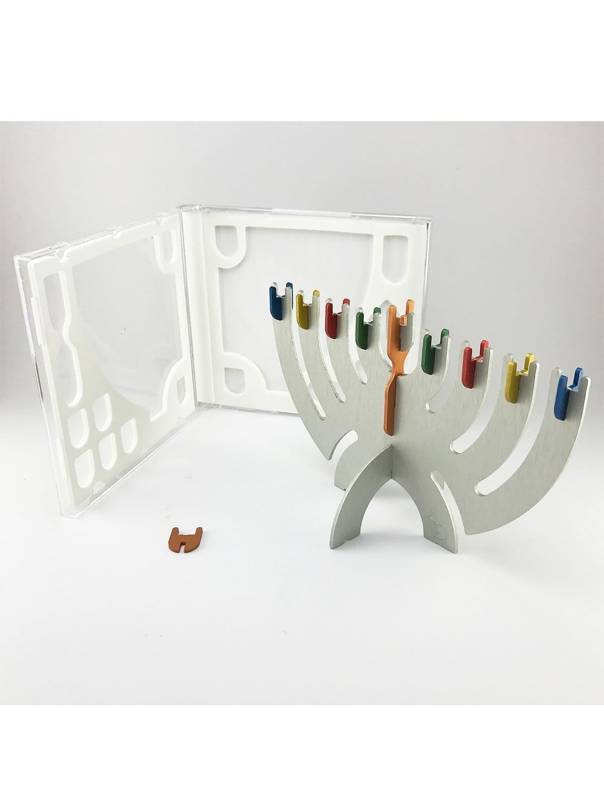 Ido Drukker Portable Hanukkah Menorah With Compact Case