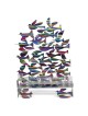 David Gerstein Signed Hanukkah Menorah Sculpture - Flight (Double Side