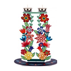 Dorit Judaica Shabbat Candlesticks Tall Colorful... | Shabbat by Dorit