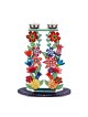 Dorit Judaica Shabbat Candlesticks Tall Colorful... | Shabbat by Dorit