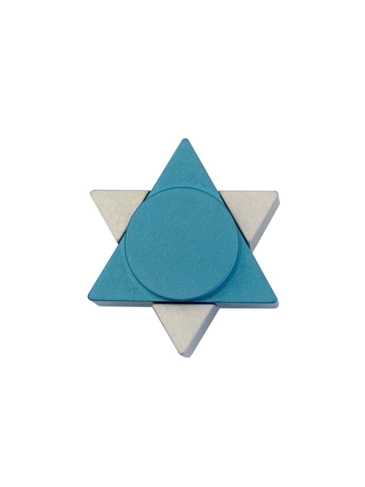 Agayof Design Star of David Travel Shabbat Candle Holders - Color Choi