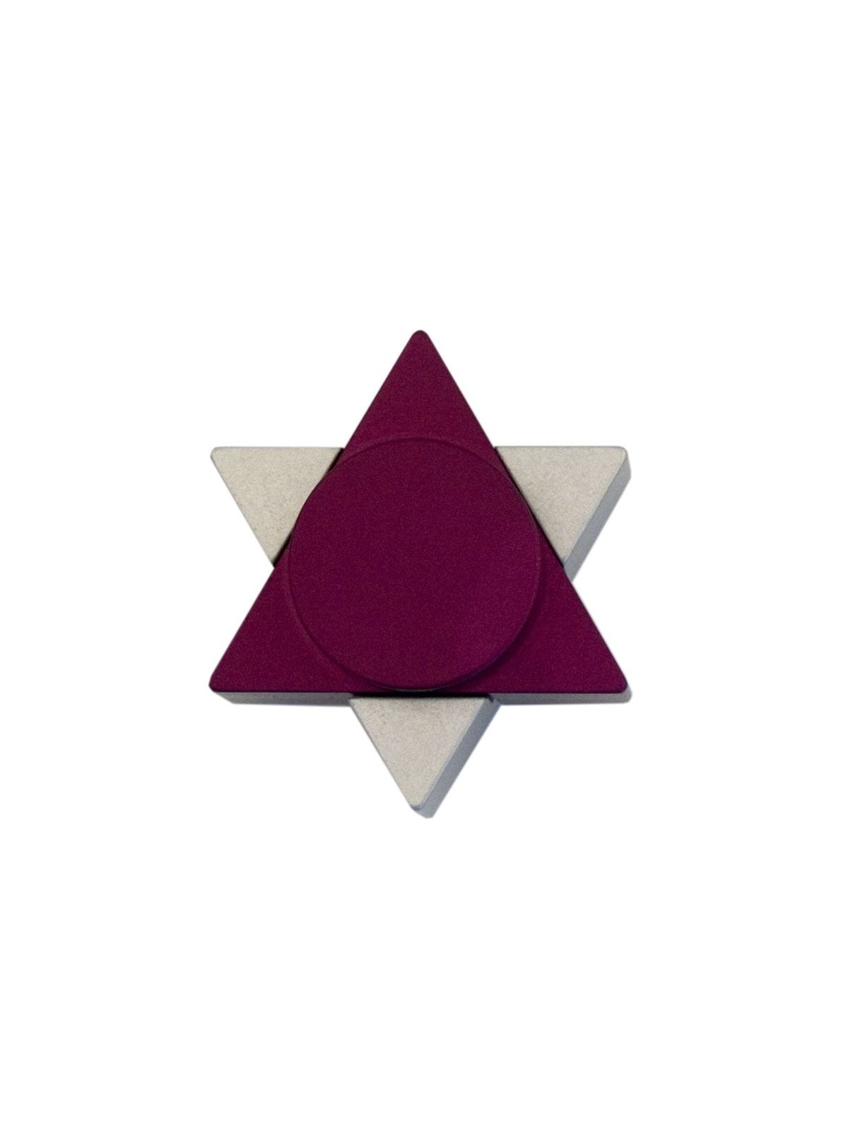 Agayof Design Star of David Travel Shabbat Candle Holders - Color Choi