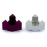 Agayof Design Star of David Travel Shabbat Candle Holders - Color Choi