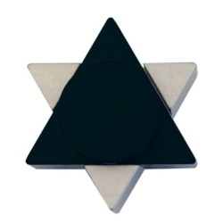 Agayof Design Star of David Travel Shabbat Candle Holders - Color Choi