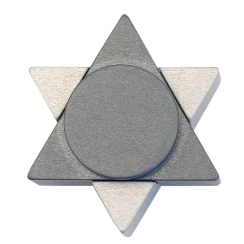 Agayof Design Star of David Travel Shabbat Candle Holders - Color Choi