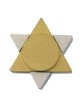 Agayof Design Star of David Travel Shabbat Candle Holders - Color Choi