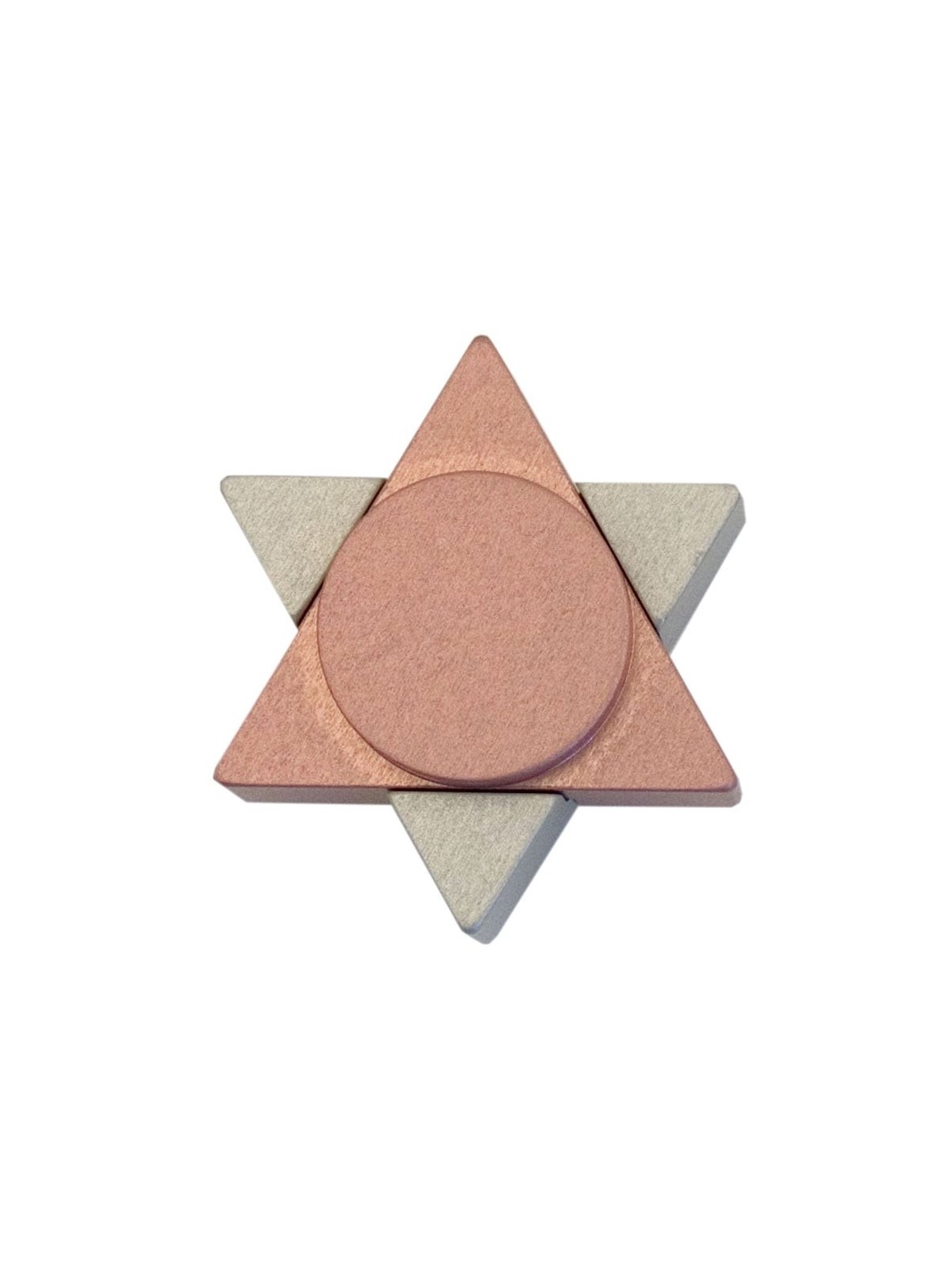 Agayof Design Star of David Travel Shabbat Candle Holders - Color Choi