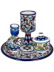 Havdalah Set - 5 Pieces. Armenian Ceramic