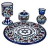 Havdalah Set - 5 Pieces. Armenian Ceramic