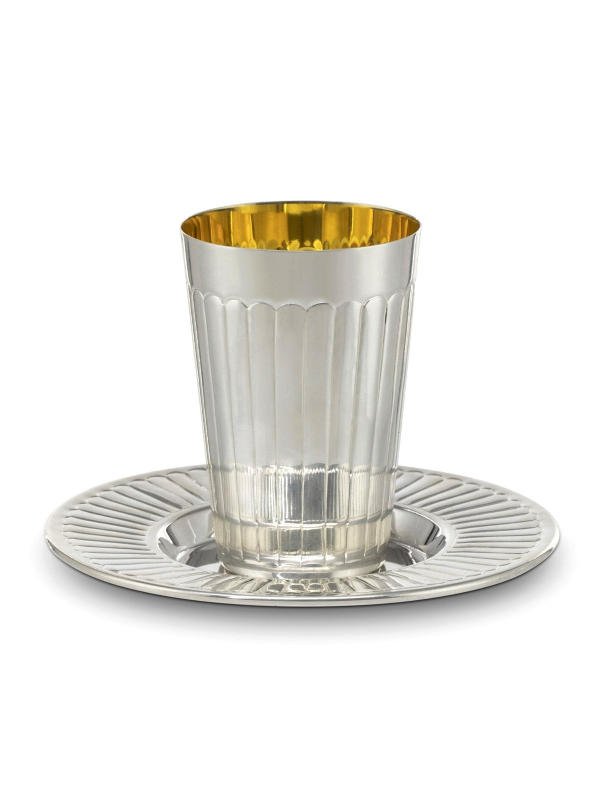 Silver-Plated Kiddush Cup Linya by Hazorfim