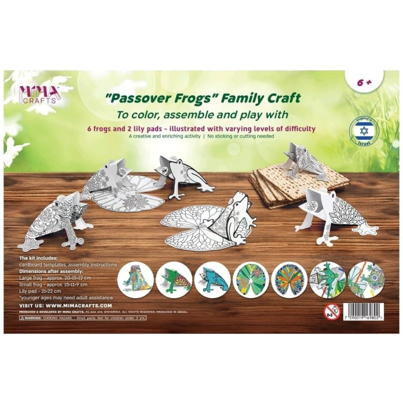 DIY Ten Plagues 'Passover Frogs' Craft Kit