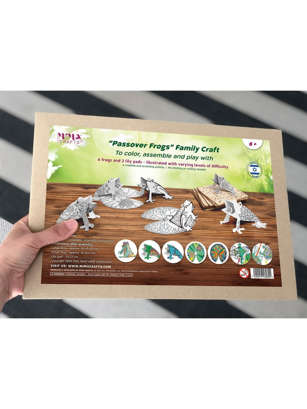 DIY Ten Plagues 'Passover Frogs' Craft Kit