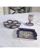 Seven-Piece Seder Plate With Floral & Grapes Design By Armenian Cerami