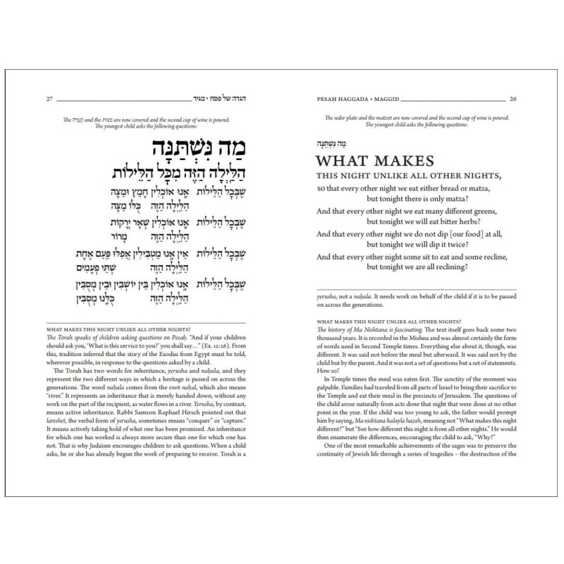 The Koren Jonathan Sacks Passover Haggadah