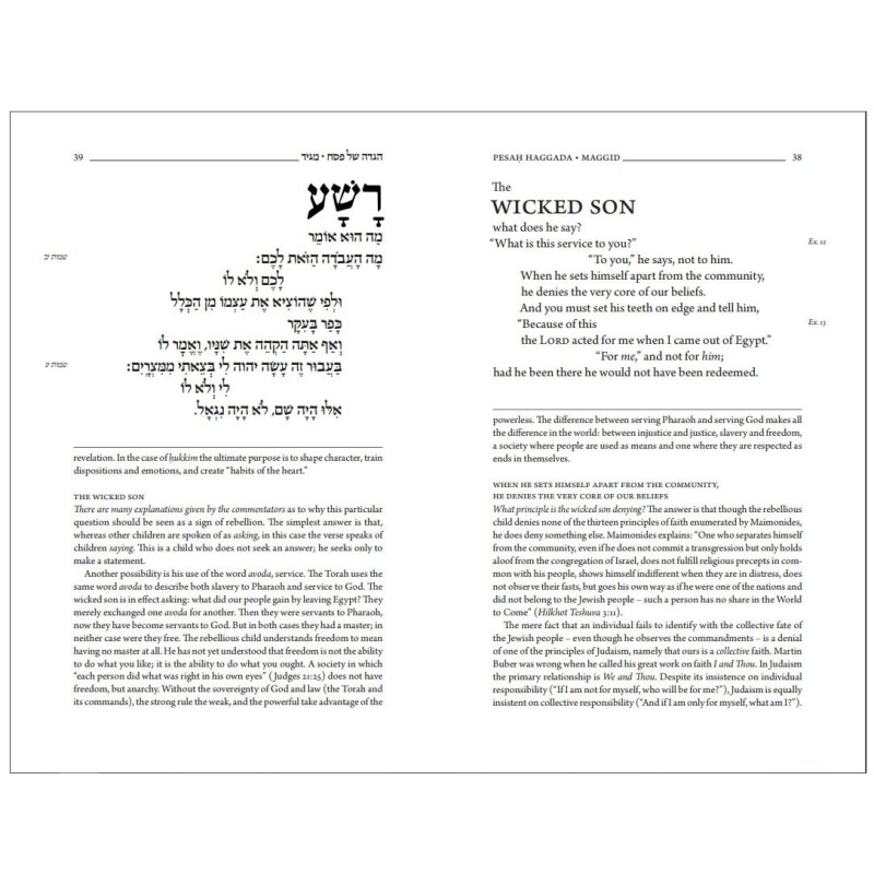The Koren Jonathan Sacks Passover Haggadah