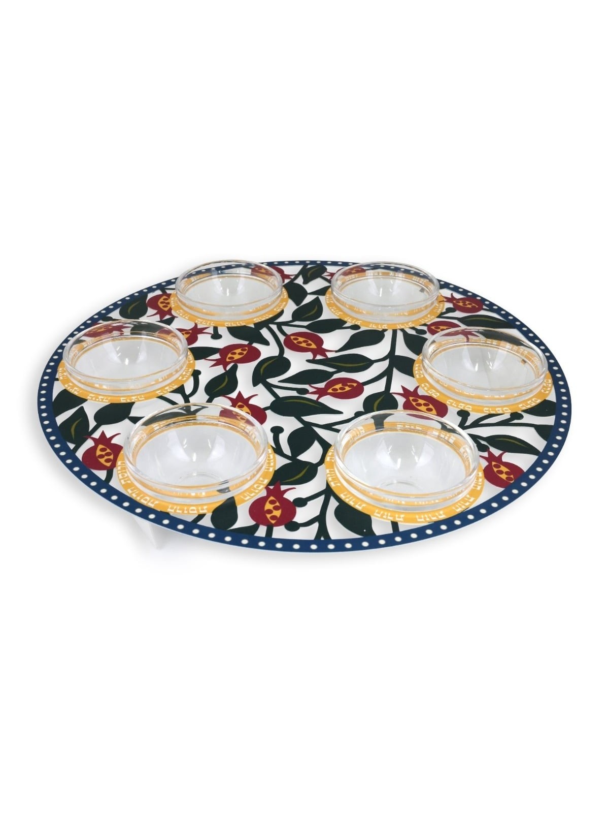 Seder Plate With Pomegranate Design By Dorit Judaica