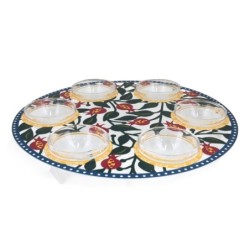 Seder Plate With Pomegranate Design By Dorit Judaica