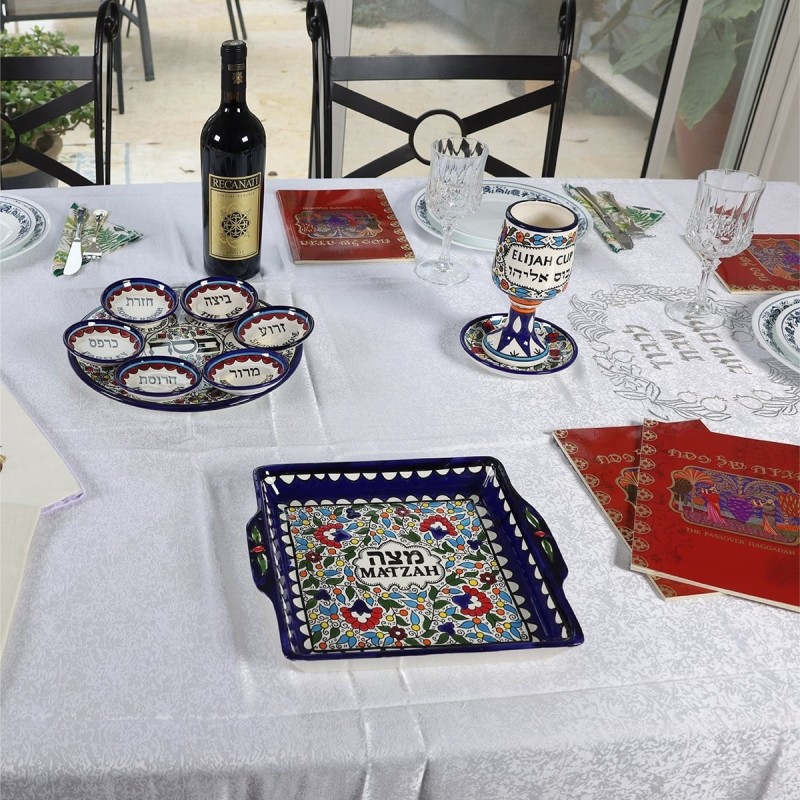 Armenian Ceramic Classic Matzah Plate