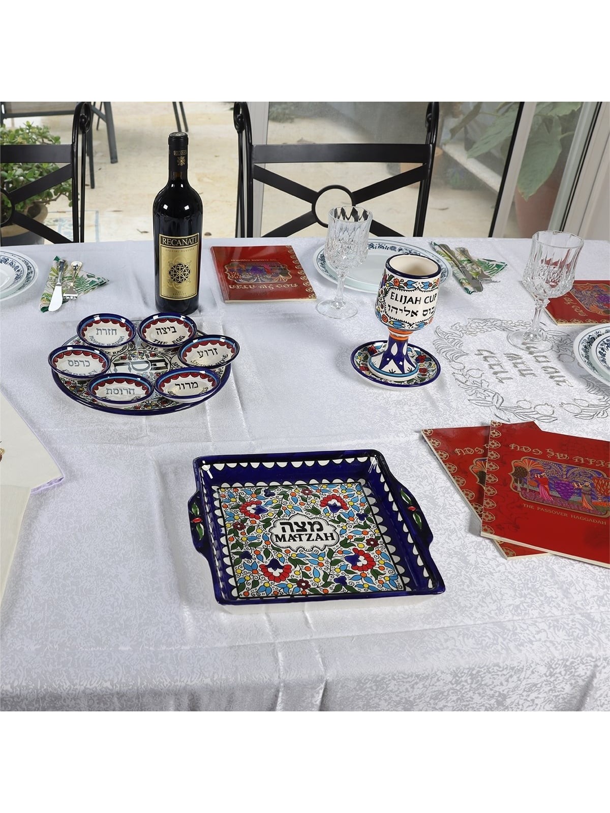 Armenian Ceramic Classic Matzah Plate