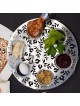 Seder Plate with Pomegranate Design & Swarovski Stones by Dorit Judaic