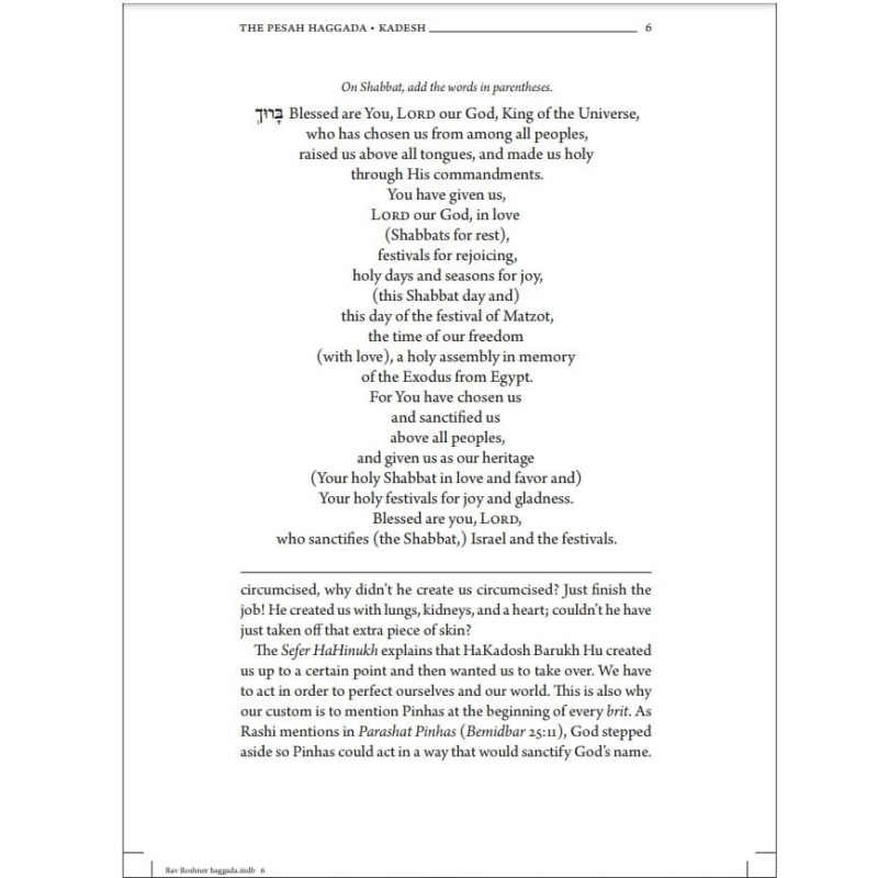 The Koren Shalom Rav Passover Haggadah