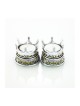Silver Plated with Gold Accents Small Candles... | Travel Candlesticks