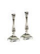 Tall Silver Plated Classic Square Candle... | Traditional Candlesticks
