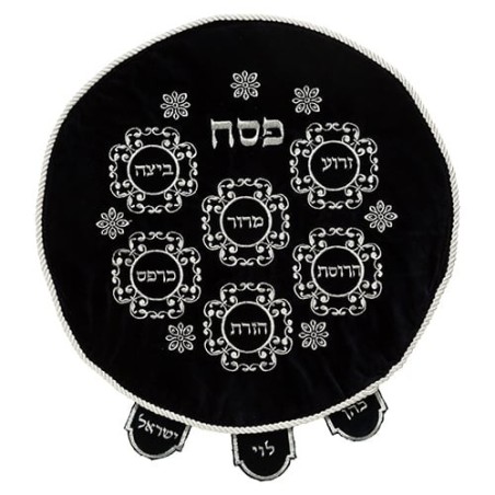 Blue Velvet Passover Matzah Cover