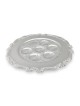 Nickel Seder Plate with Floral Border
