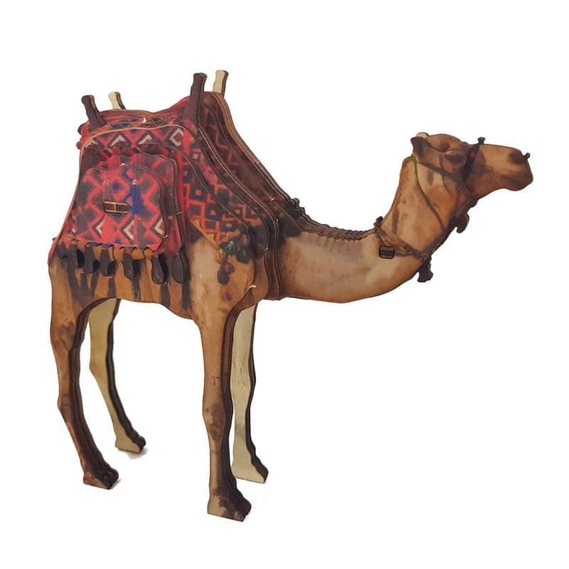 Desert Camel: Do-It-Yourself 3D Puzzle Kit (Colored)