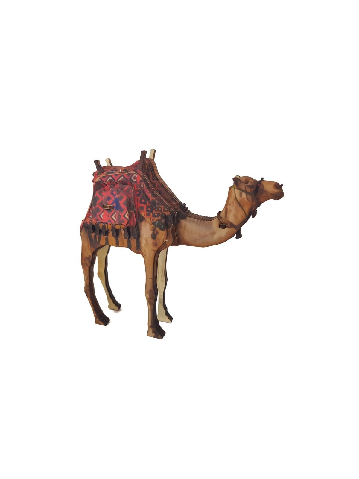Desert Camel: Do-It-Yourself 3D Puzzle Kit (Colored)