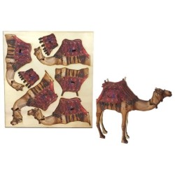 Desert Camel: Do-It-Yourself 3D Puzzle Kit (Colored)