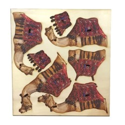 Desert Camel: Do-It-Yourself 3D Puzzle Kit (Colored)