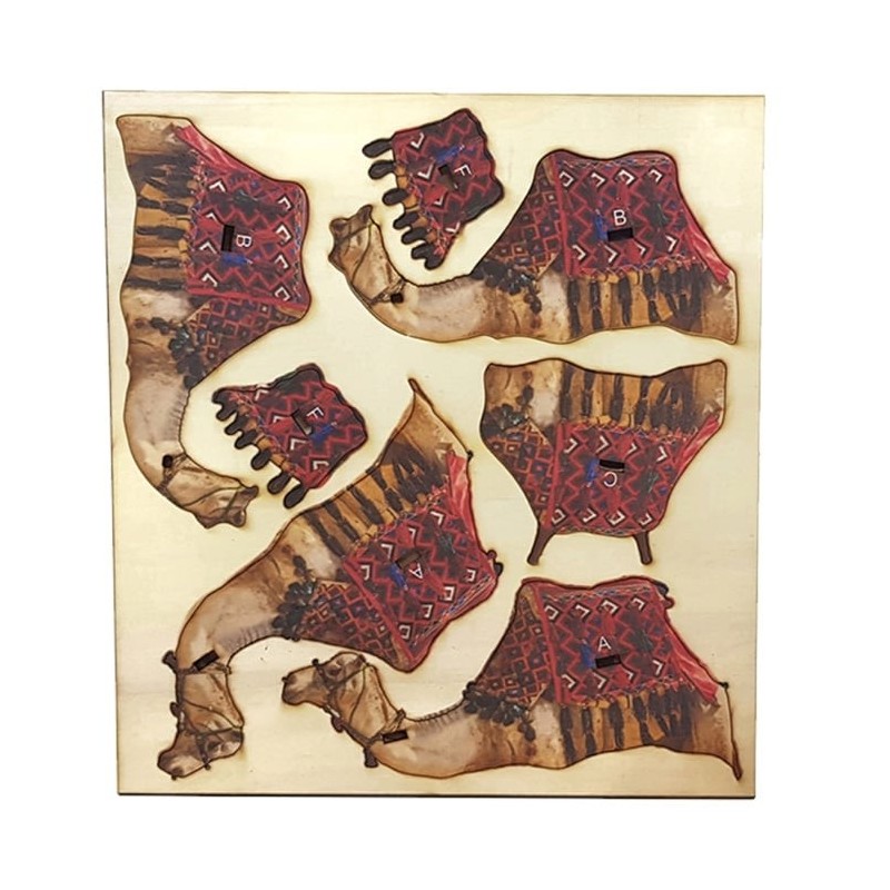 Desert Camel: Do-It-Yourself 3D Puzzle Kit (Colored)