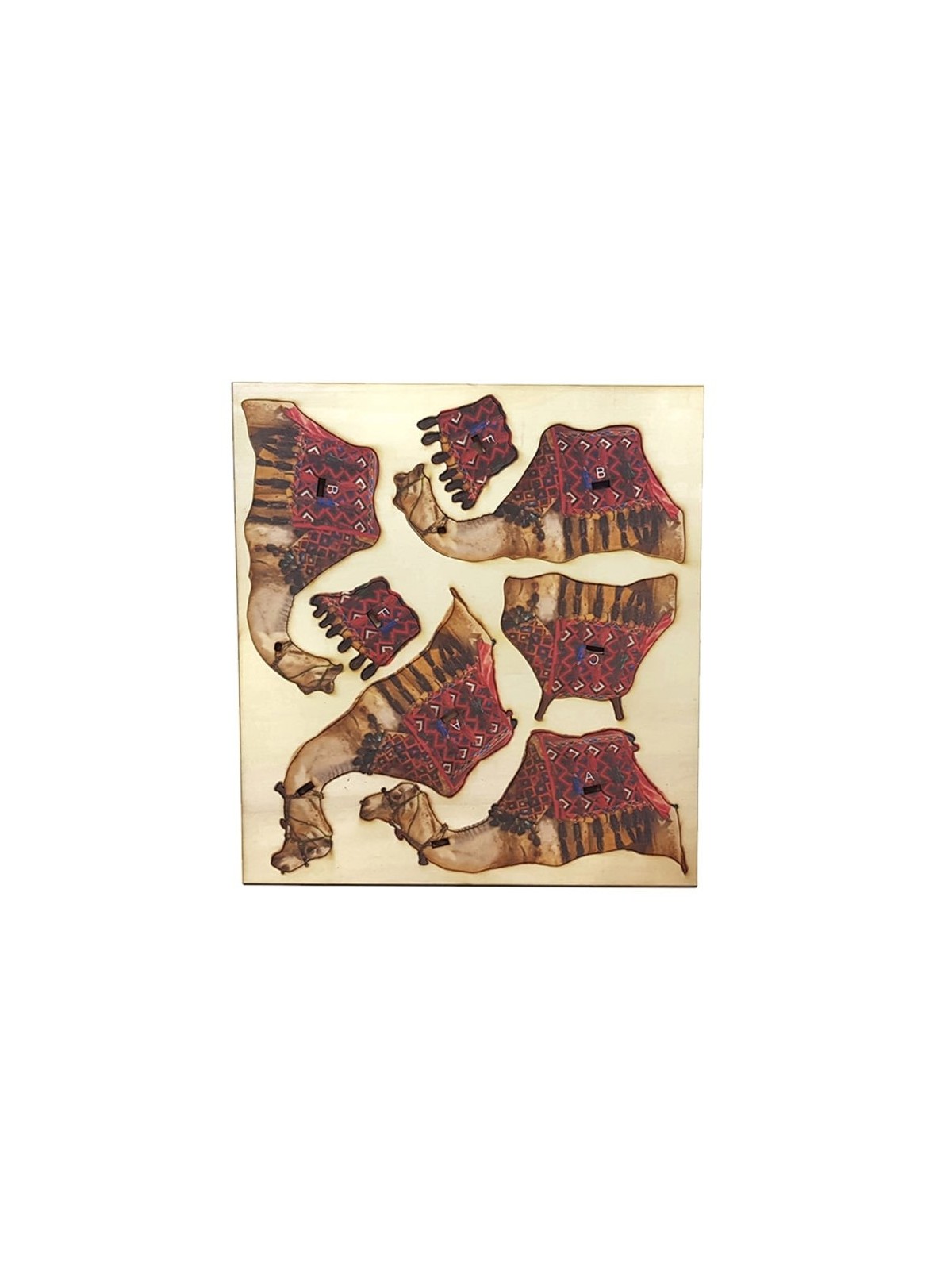 Desert Camel: Do-It-Yourself 3D Puzzle Kit (Colored)