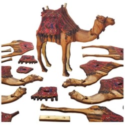 Desert Camel: Do-It-Yourself 3D Puzzle Kit (Colored)