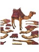 Desert Camel: Do-It-Yourself 3D Puzzle Kit (Colored)