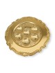 Ornate Seder Plate With Floral Design (Gold-Plated)
