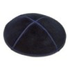 Blue Suede Kippah