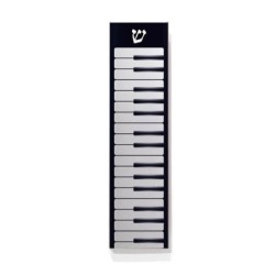 Ofek Wertman Handmade Piano Keys Aluminum Mezuzah Case