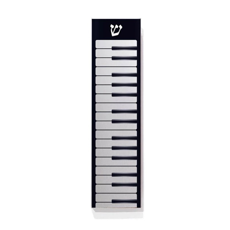 Ofek Wertman Handmade Piano Keys Aluminum Mezuzah Case