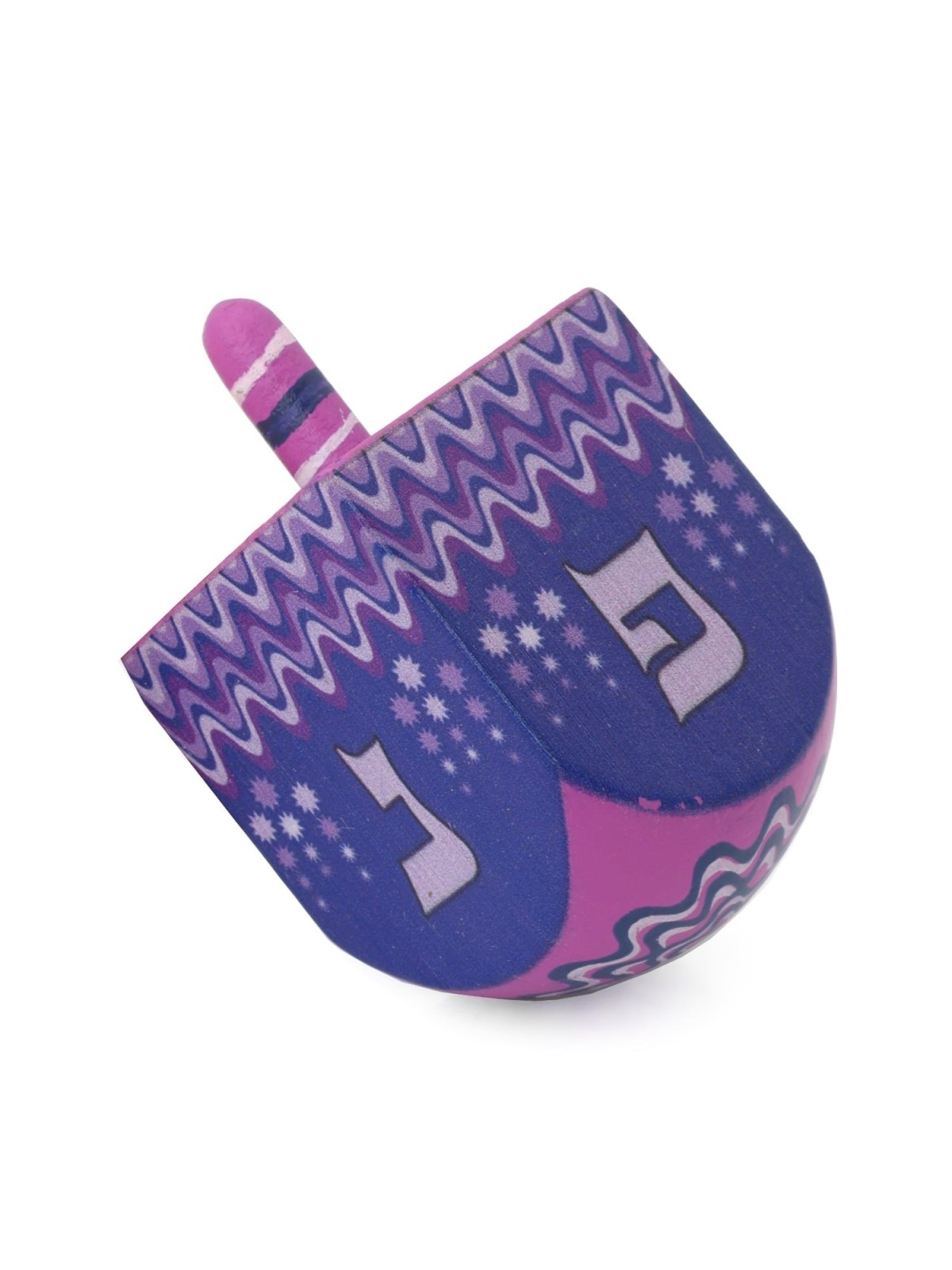 Set of 5 Painted Wooden Dreidels - Assorted Colors