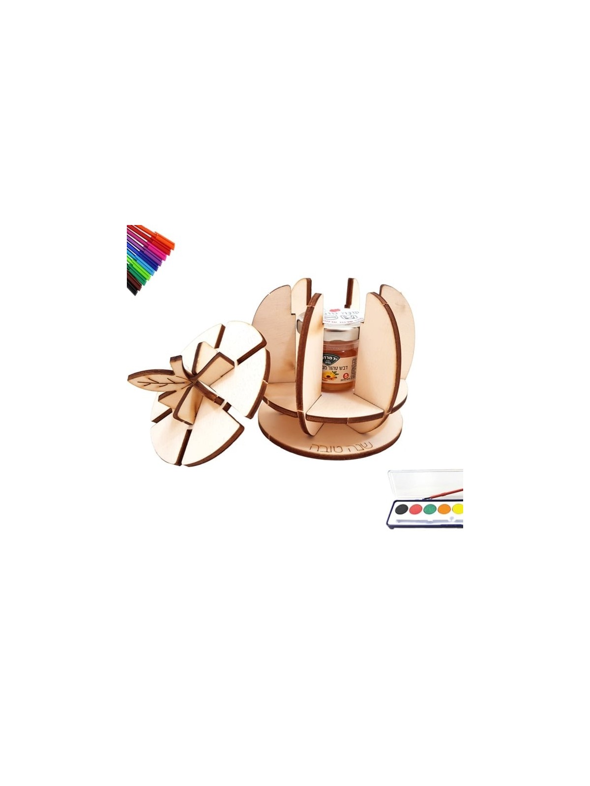 Rosh Hashanah DIY 3D Honey Holder Set