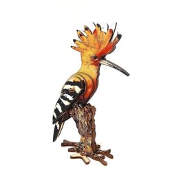 The Hoopoe - National Bird of Israel 3D Wooden Puzzle Kit