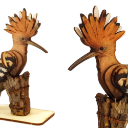The Hoopoe - National Bird of Israel 3D Wooden Puzzle Kit