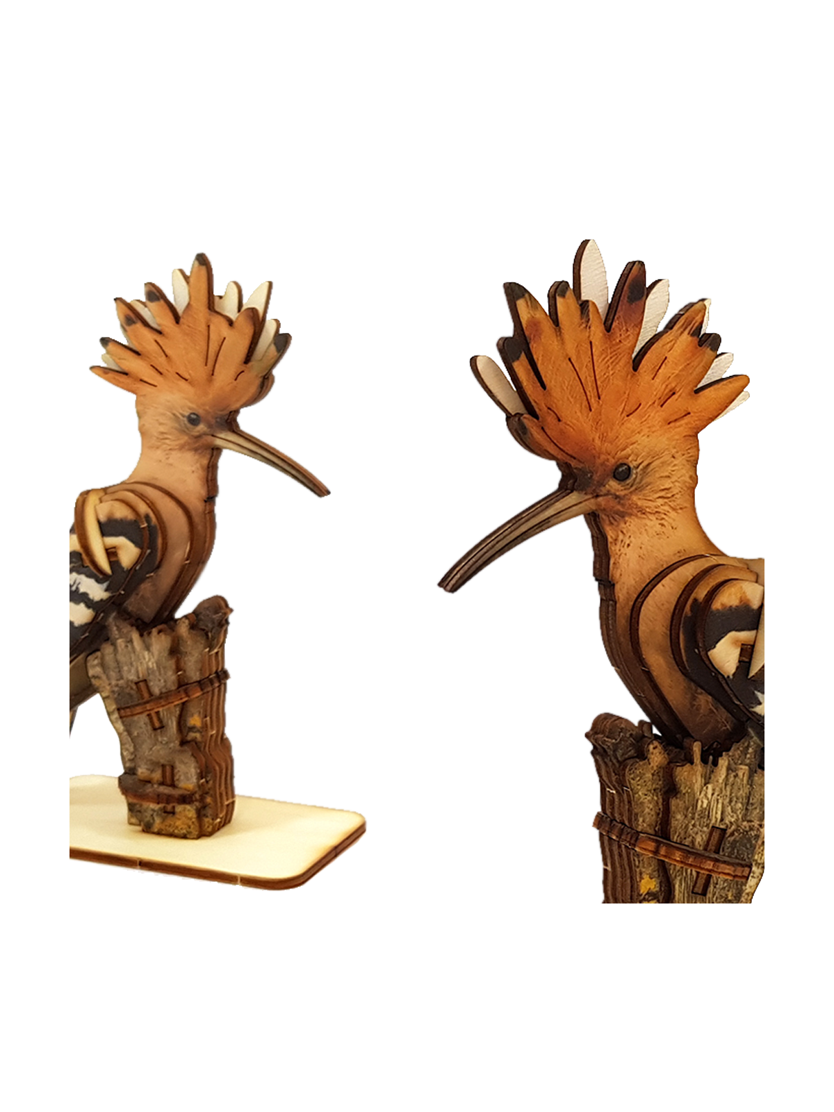 The Hoopoe - National Bird of Israel 3D Wooden Puzzle Kit