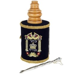 Deluxe Sephardic Torah Scroll Replica - Small